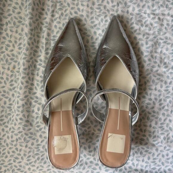 Dolce Vita Shoes - Dolce vita silver metallic pointed kitten heels